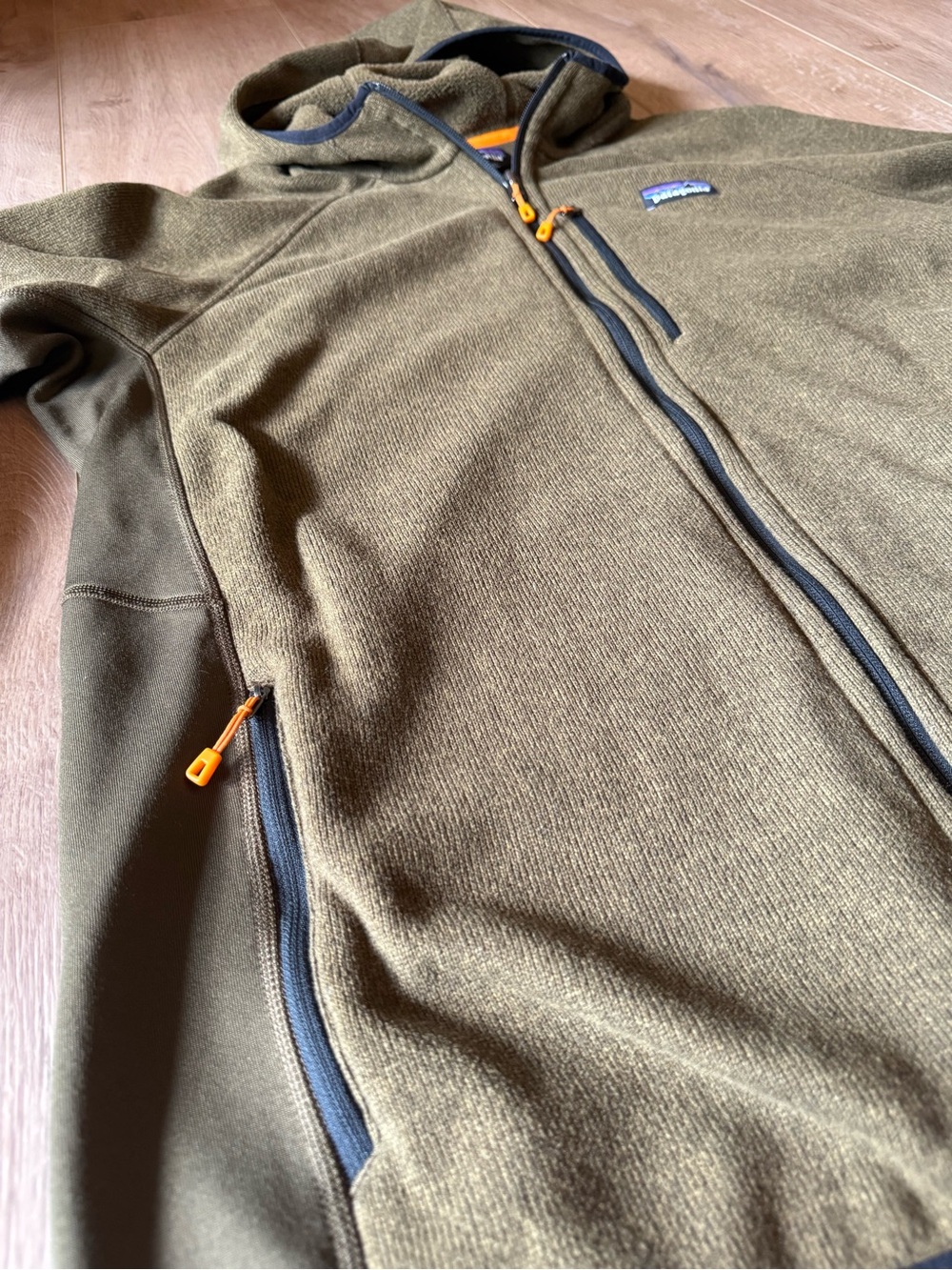 Patagonia Men’s Better Sweater Fleece Hoodie Olive Green Full Zip Jacket XL - Picture 7 of 8